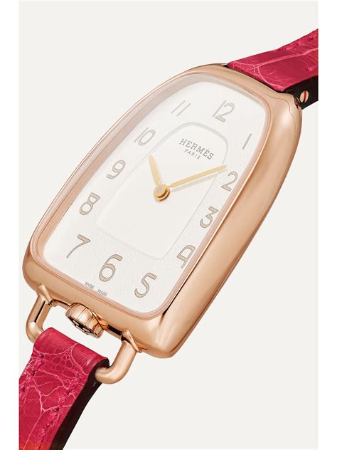 hermes ladies rose gold watch|hermes women's watches.